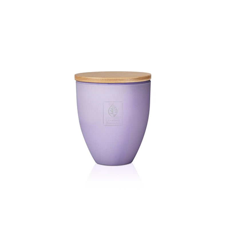 Scented candle in precious glass WITH LID- BIANCO LAOS